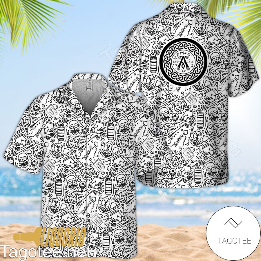 Ardbeg Beer Doodle Art Hawaiian Shirt