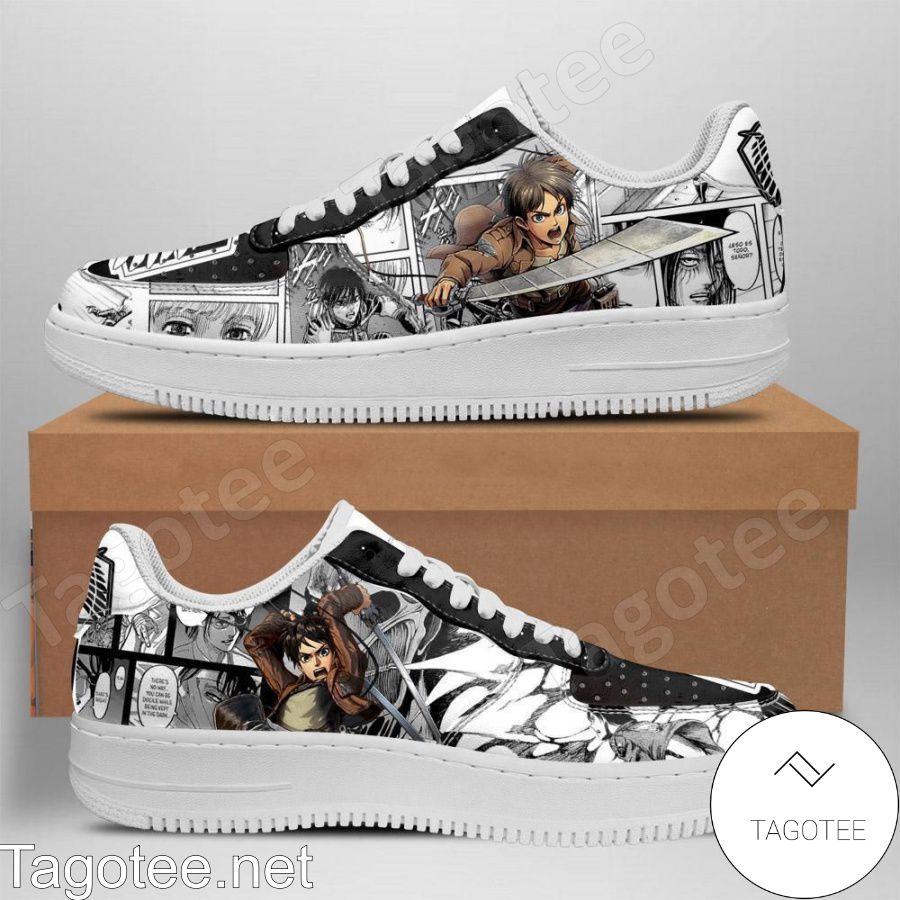 Attack On Titan Manga Anime Air Force Shoes