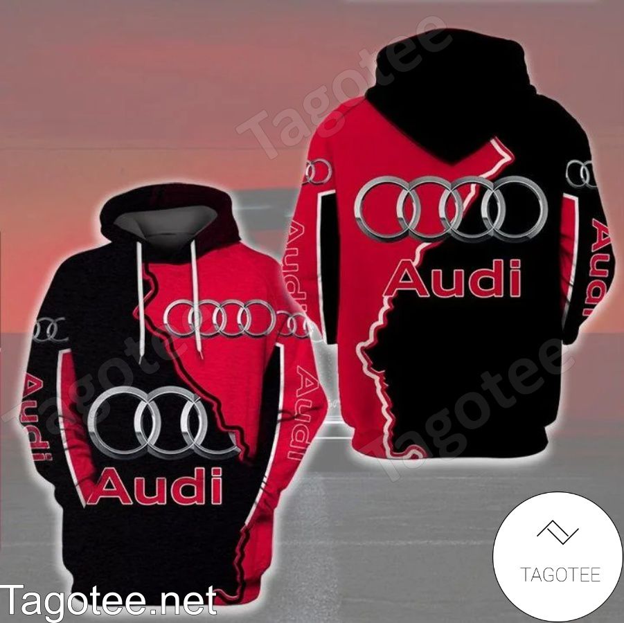 Audi Black And Red Hoodie