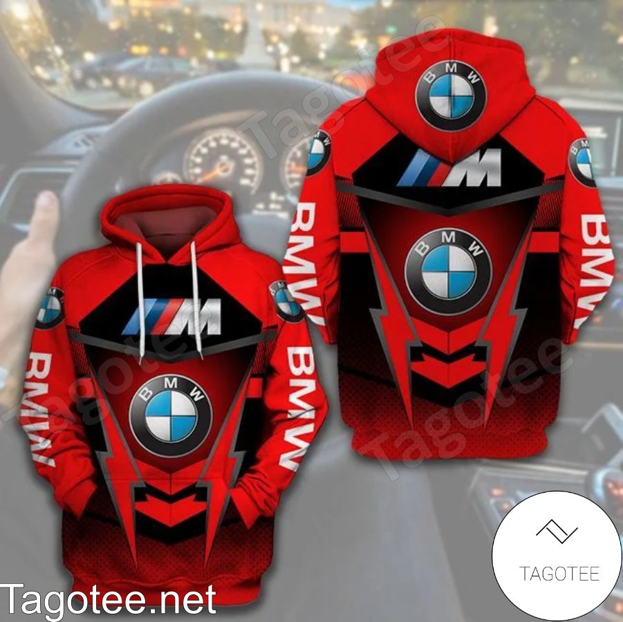 BMW Motorsport Logo Red Hoodie