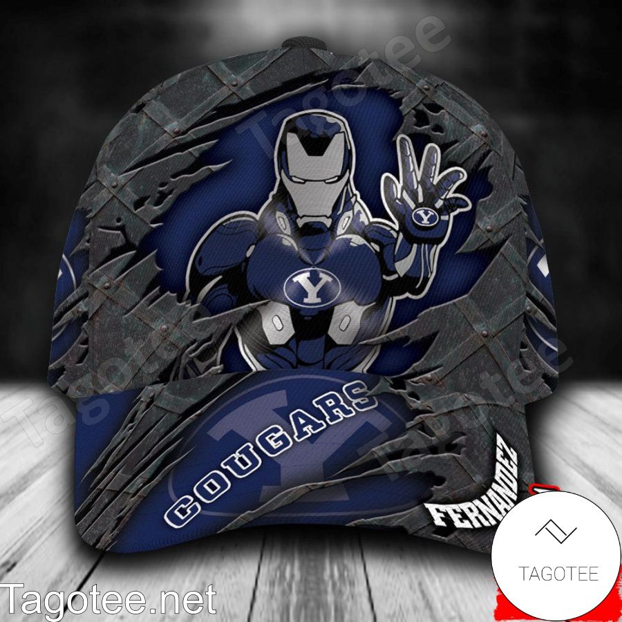 BYU Cougars Iron Man NCAA Personalized Cap