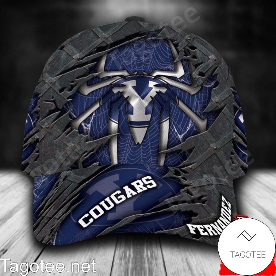 BYU Cougars Spiderman NCAA Personalized Cap