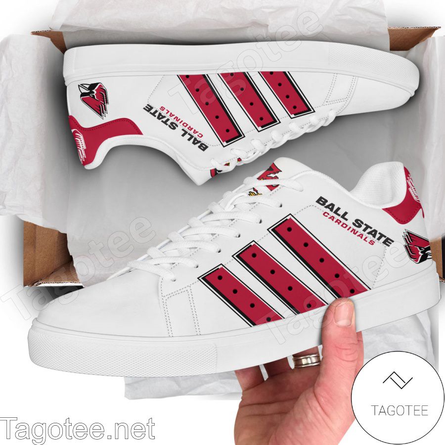 Ball State Cardinals Print Stan Smith Shoes Style a