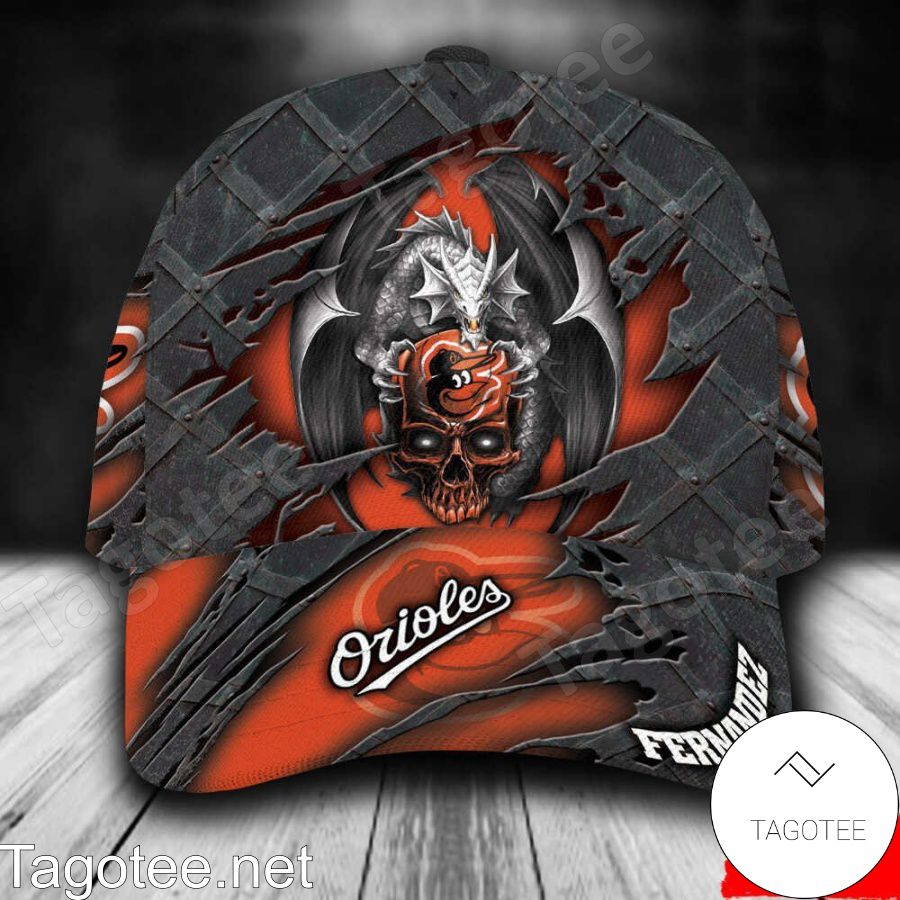 Baltimore Orioles Crack 3D MLB Custom Name Personalized Cap