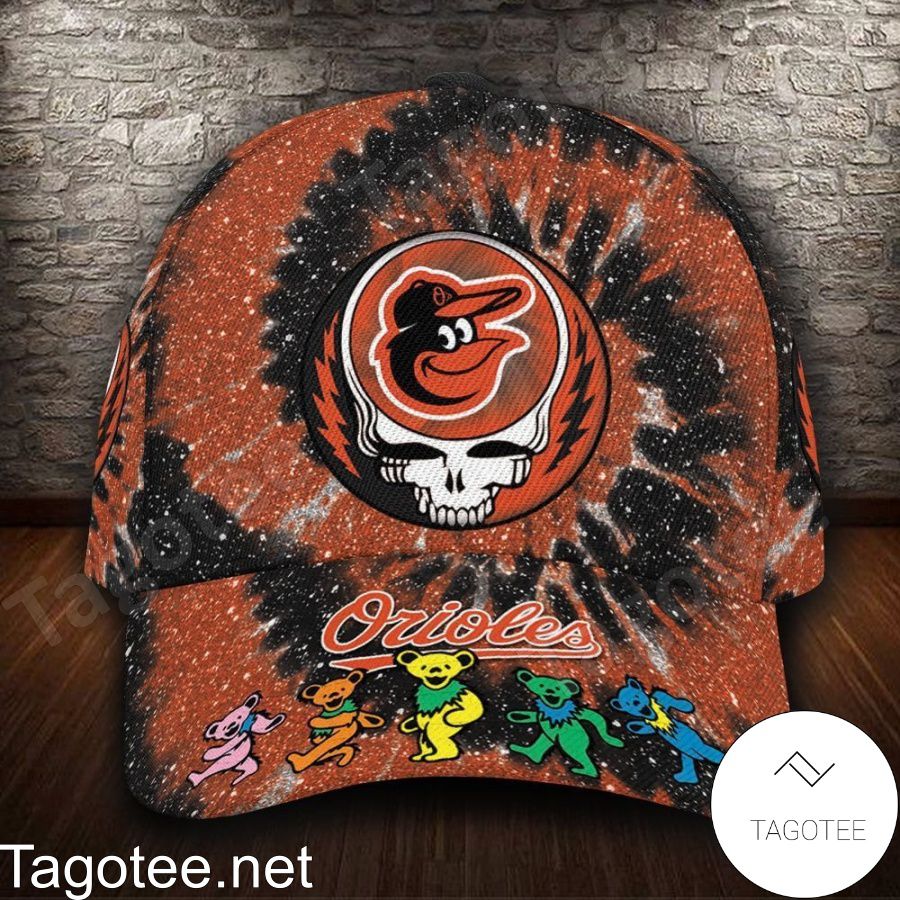 Baltimore Orioles & Grateful Dead Band MLB Custom Name Personalized Cap