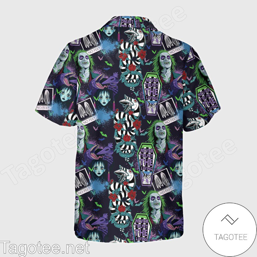 Beetlejuice Never Trust The Living Hawaiian Shirt a