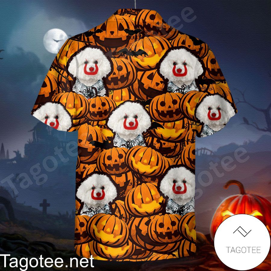 Bichon Frise Pumpkin Halloween Shirt a