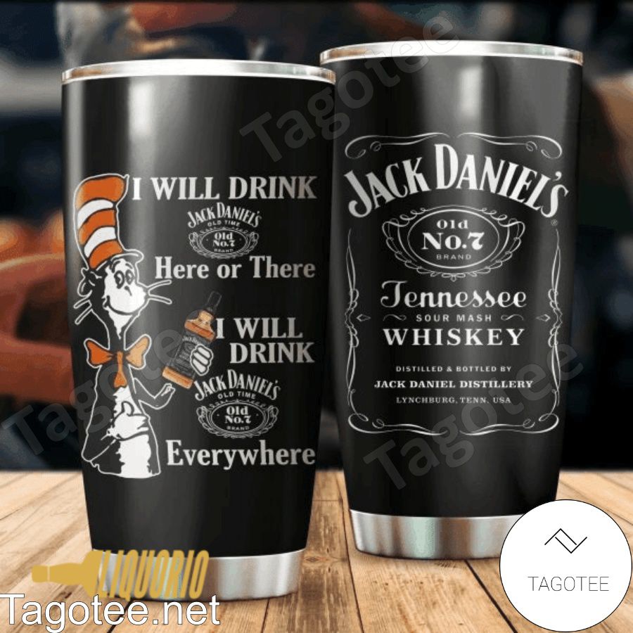 Black White Jack Daniel's Tumbler