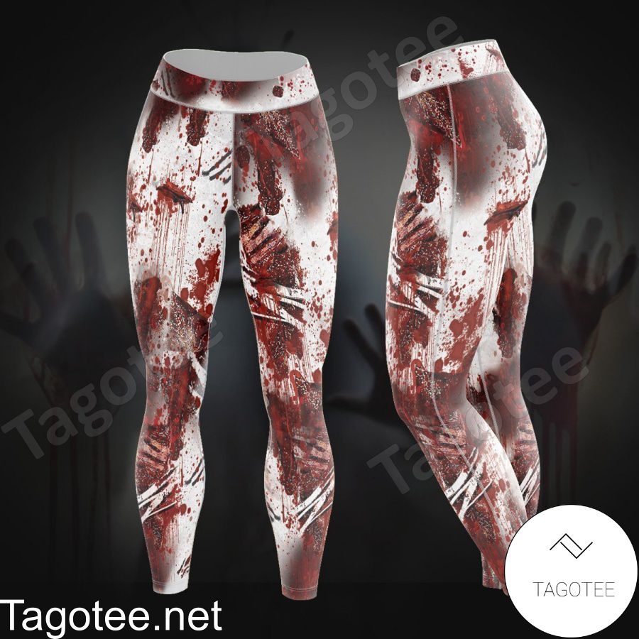 Absolutely Love Blood Splatter Halloween Leggings