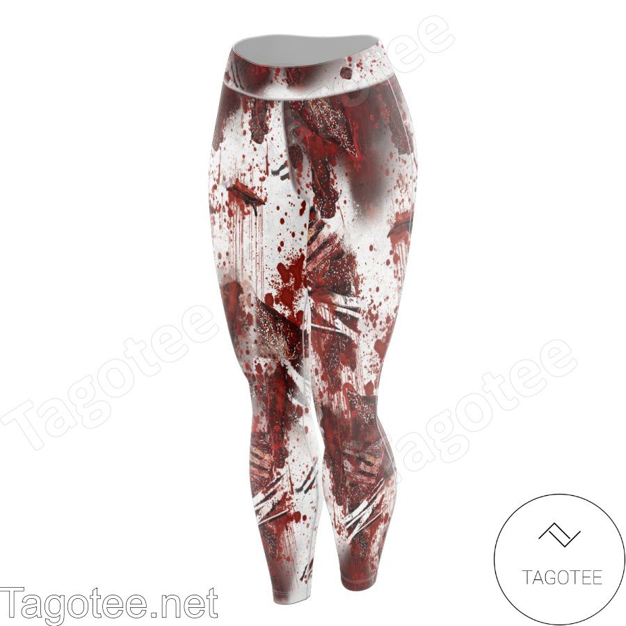 Top Rated Blood Splatter Halloween Leggings