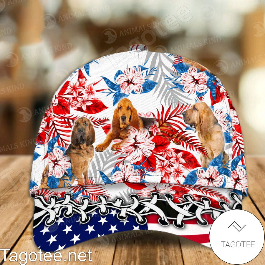 Bloodhound American Flag Cap