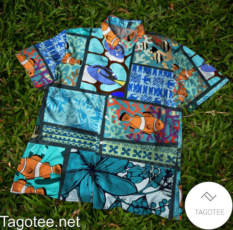 Blue Tang Clownfish Beach Summer Hawaiian Shirt