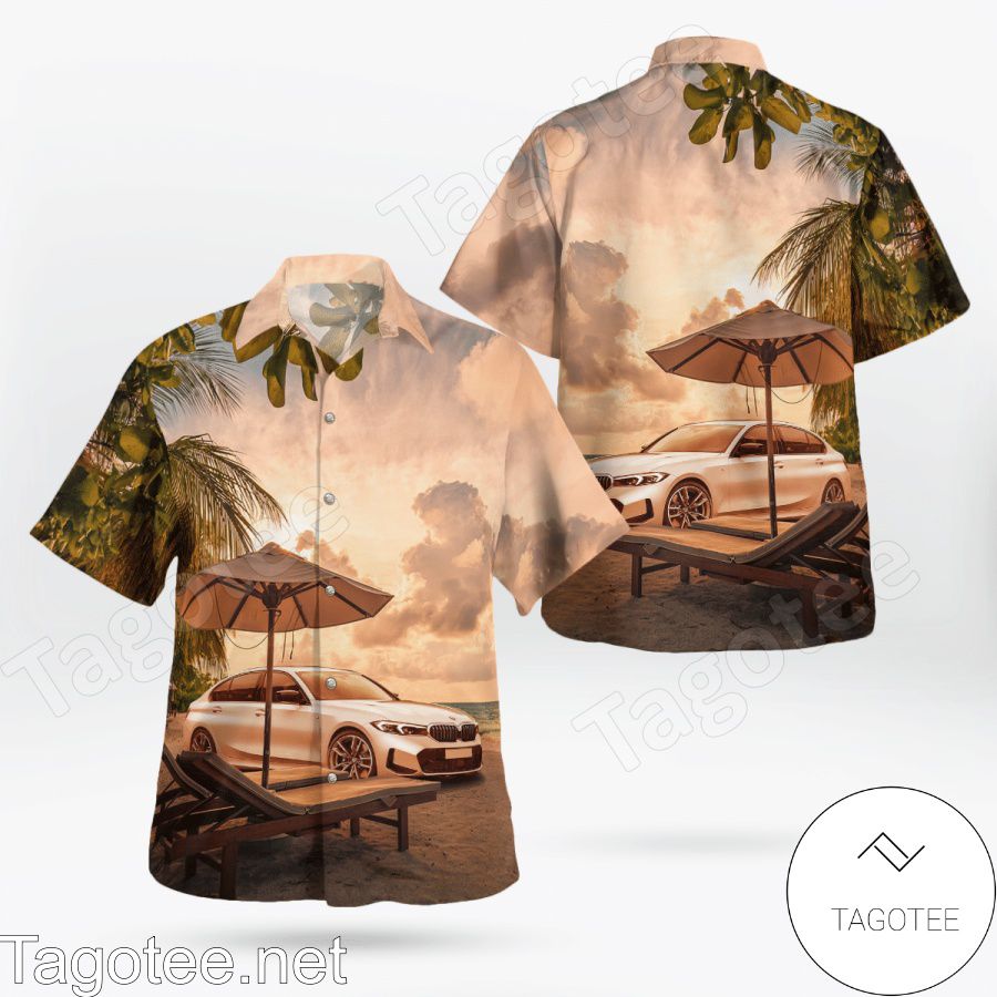 Bmw 3 Series 2022 On Sunset Beach Hawaiian Shirt