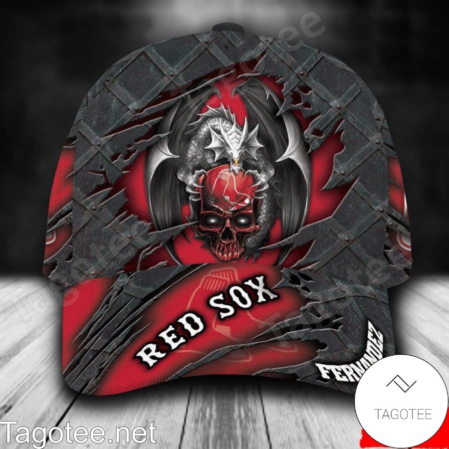 Boston Red Sox Crack 3D MLB Custom Name Personalized Cap