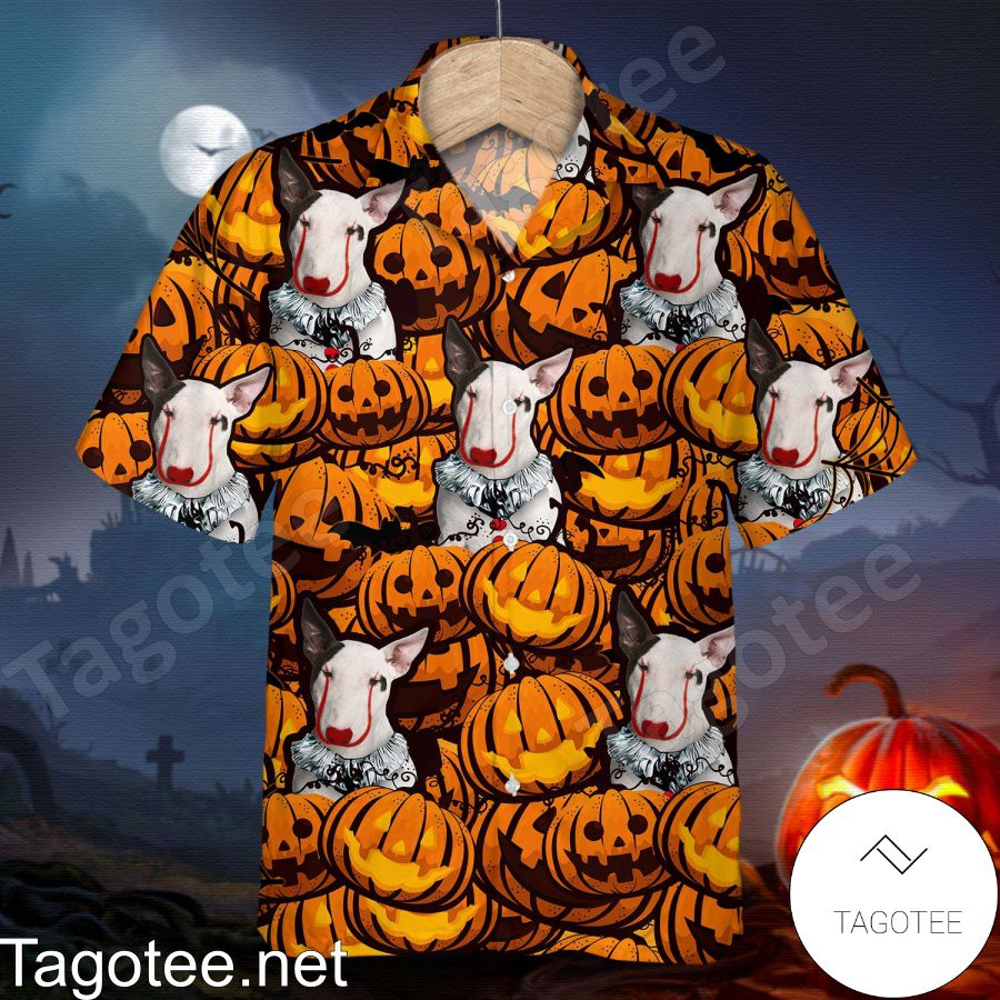 Bull Terrier Pumpkin Halloween Shirt