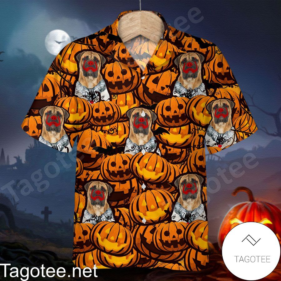 Bullmastiff Pumpkin Halloween Shirt