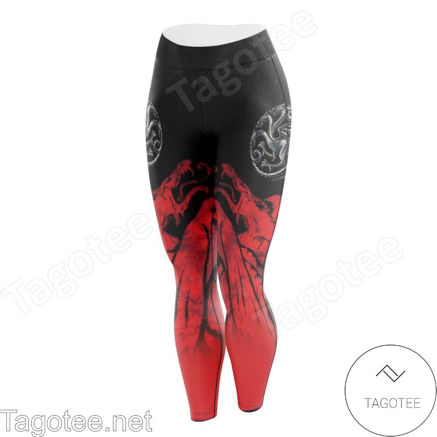 New Burn Them All Black And Red Leggings