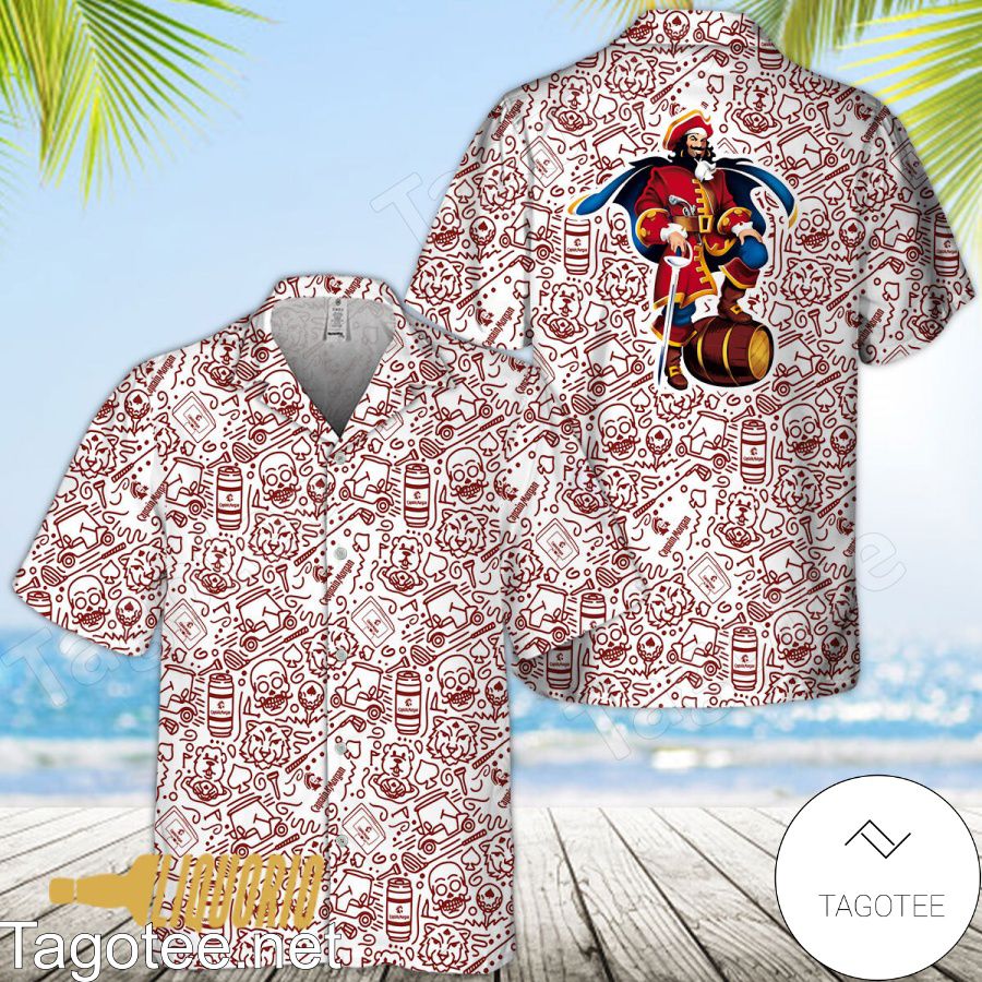 Captain Morgan Doodle Art Hawaiian Shirt