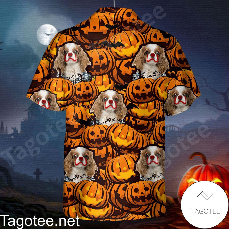 Cavalier King Charles Spaniel Pumpkin Halloween Shirt a