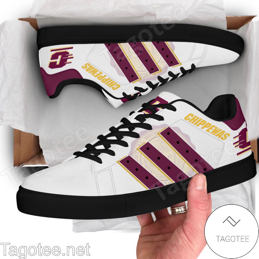 Central Michigan Chippewas Print Stan Smith Shoes Style