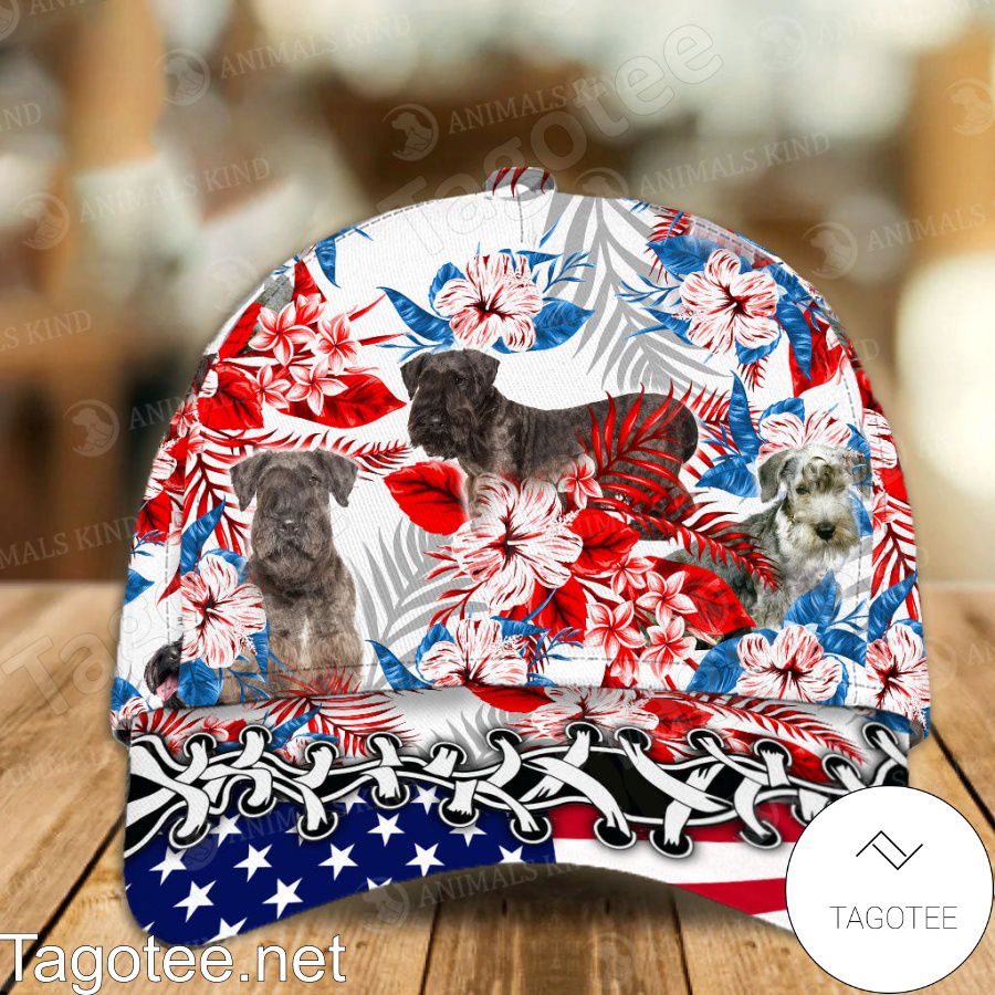 Cesky Terrier American Flag Cap