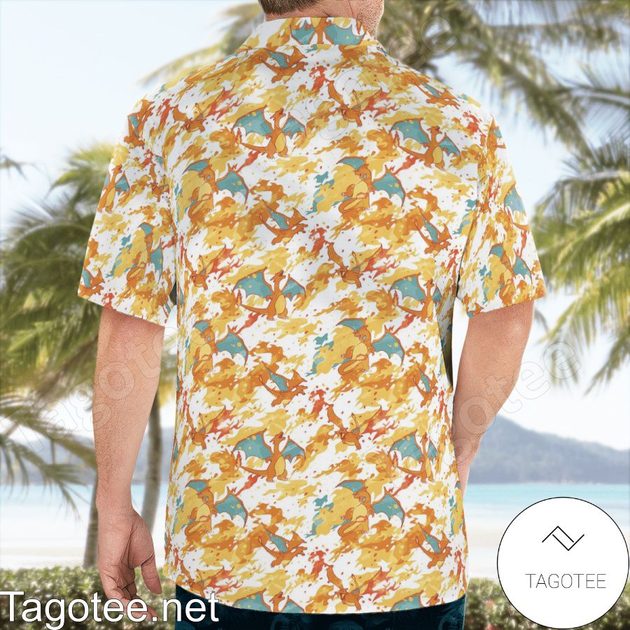 Charizard Pokemon Hawaiian Shirt a