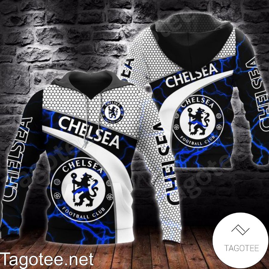 Chelsea Football Club Blue Lightning Hoodie