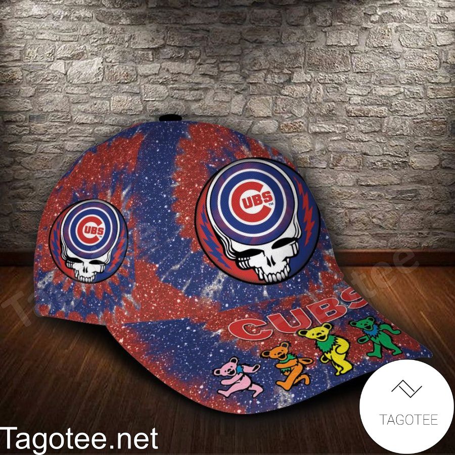 Chicago Cubs & Grateful Dead Band MLB Custom Name Personalized Cap a