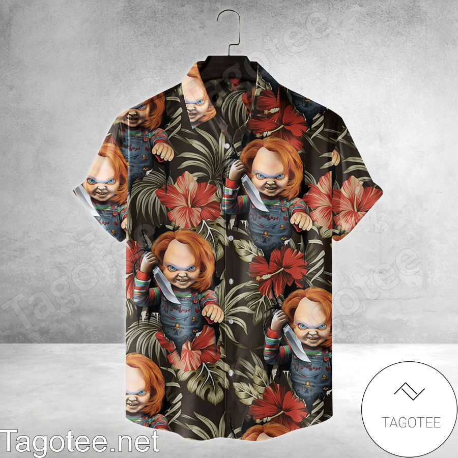 Chucky Tropical Hibiscus Hawaiian Shirt
