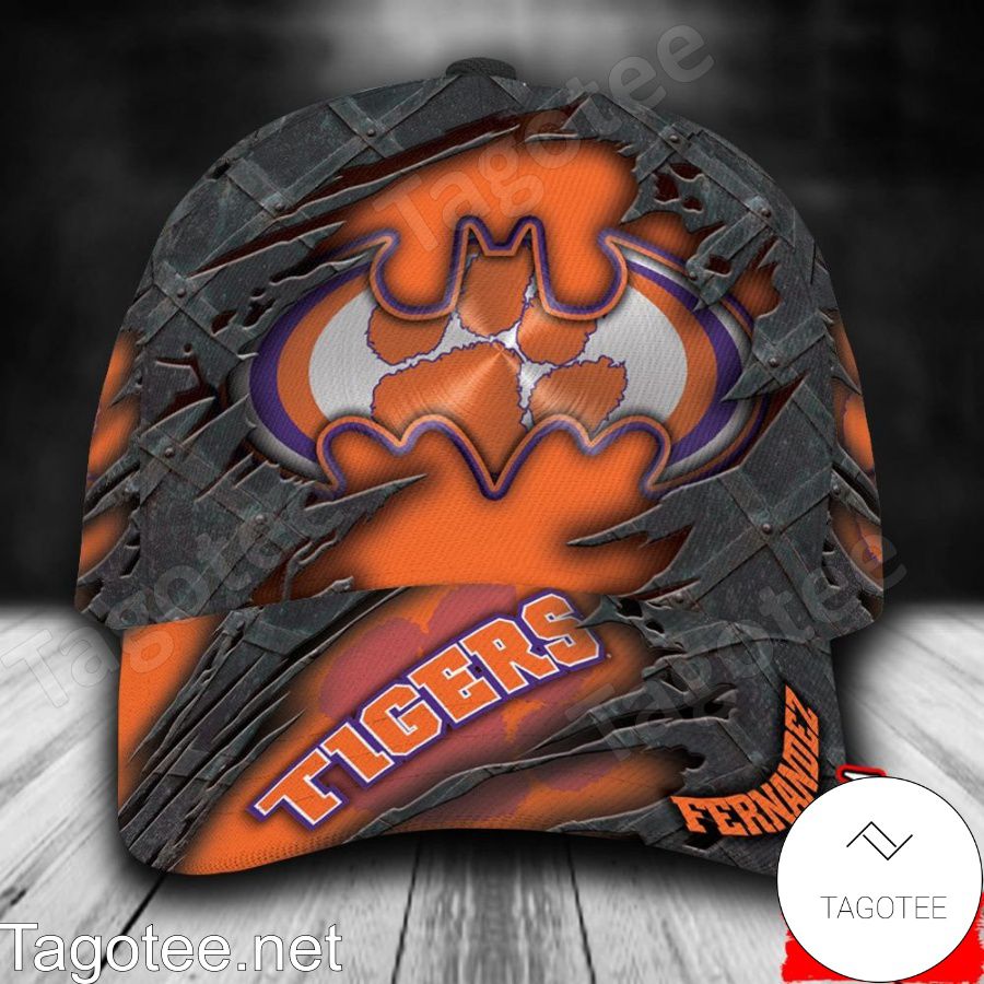 Clemson Tigers Batman NCAA Personalized Cap