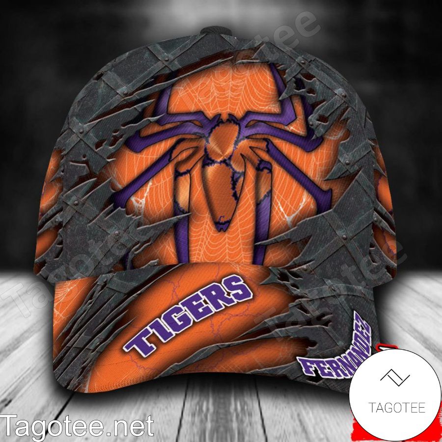 Clemson Tigers Spiderman NCAA Personalized Cap