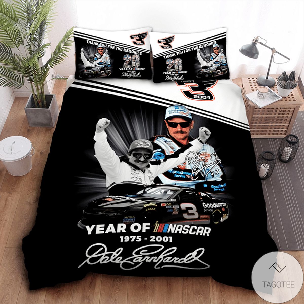 Dale Earnhardt 26 Year Of Nascar Bedding Set