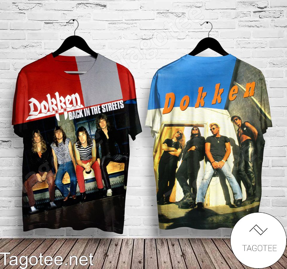 Dokken Back In The Streets Album Cover Shirt