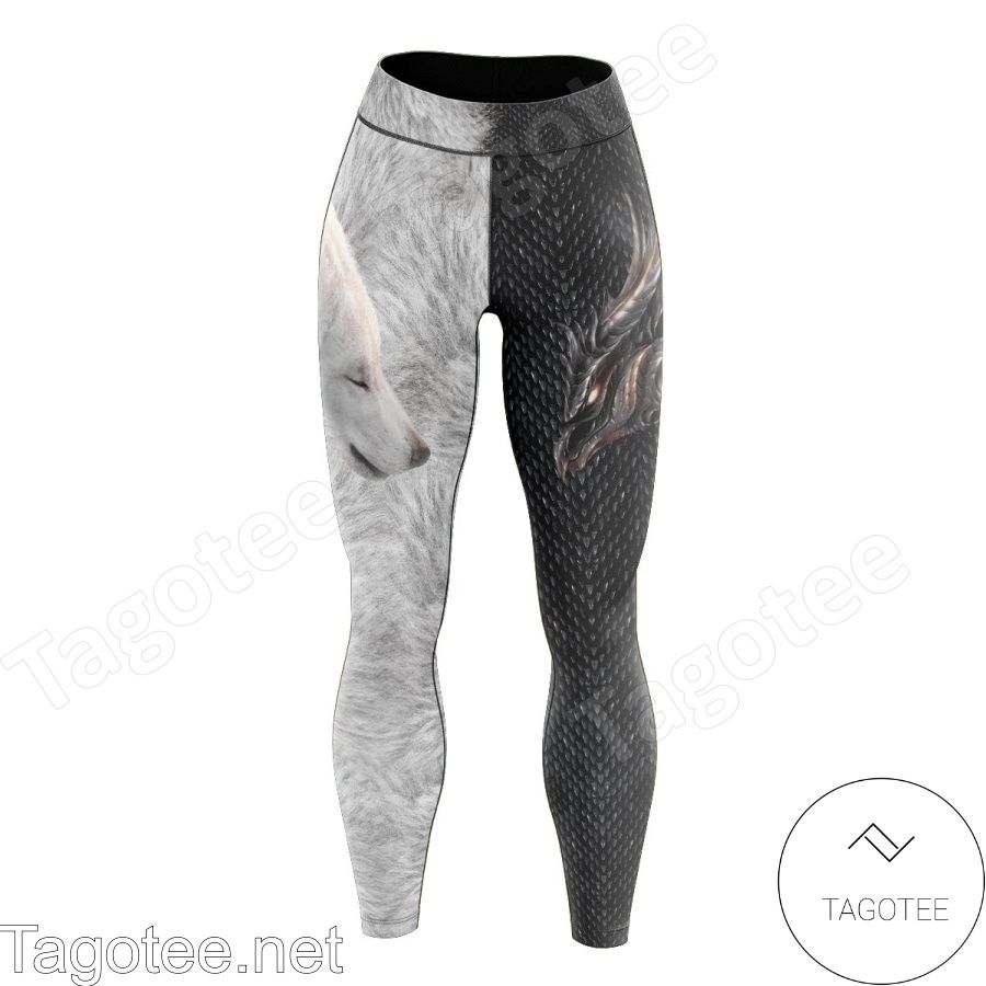 Only For Fan Dragon And Wolf Leggings