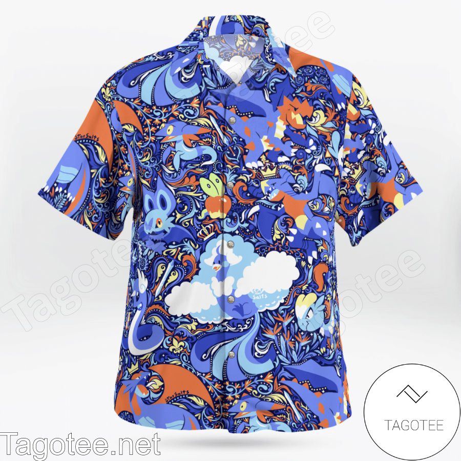 Dragon Pokemon Hawaiian Shirt a