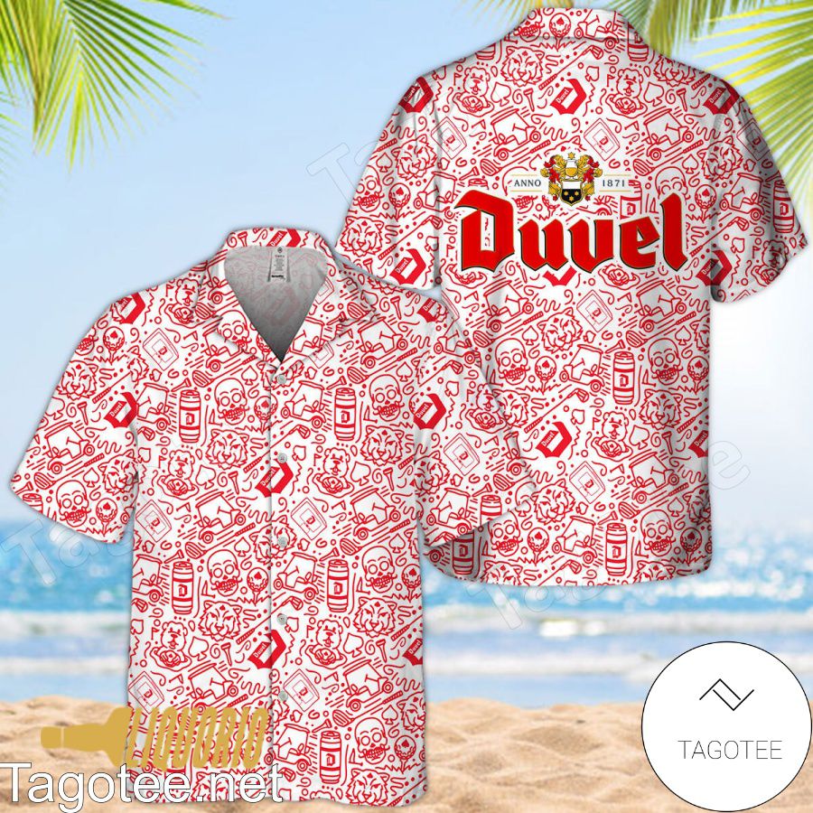 Duvel Doodle Art Hawaiian Shirt
