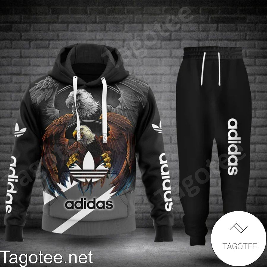 Eagle Adidas Black Hoodie And Pants