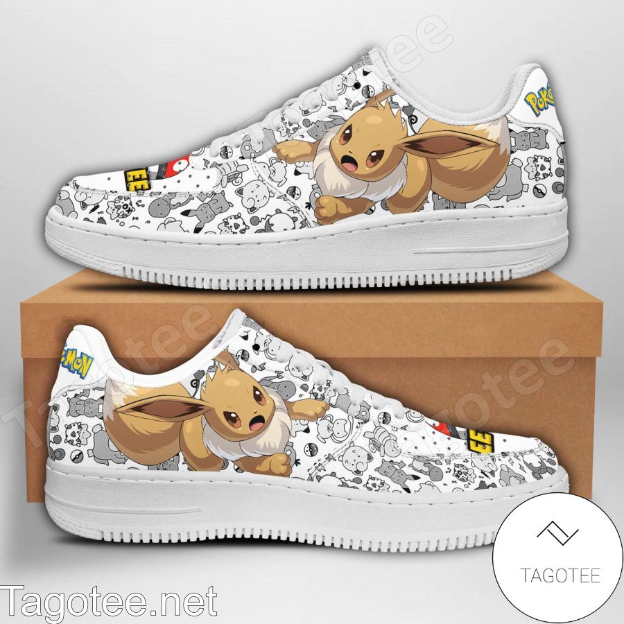 Eevee Pokemon Air Force Shoes