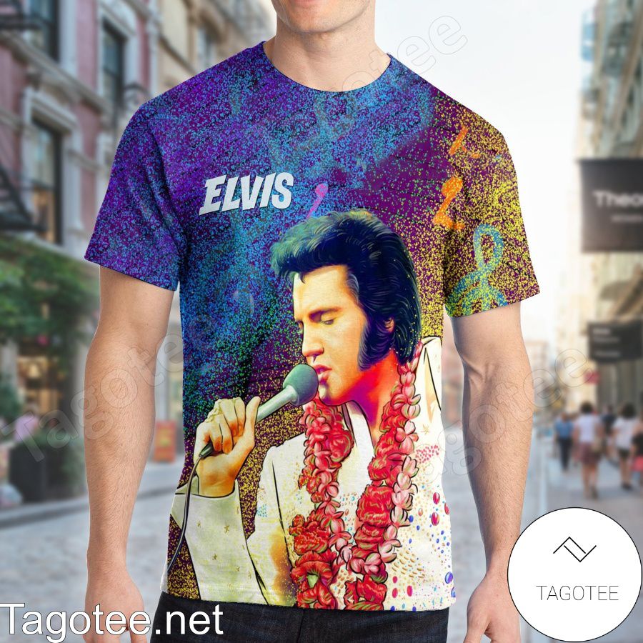 Elvis Presley Pop Art Print Shirt
