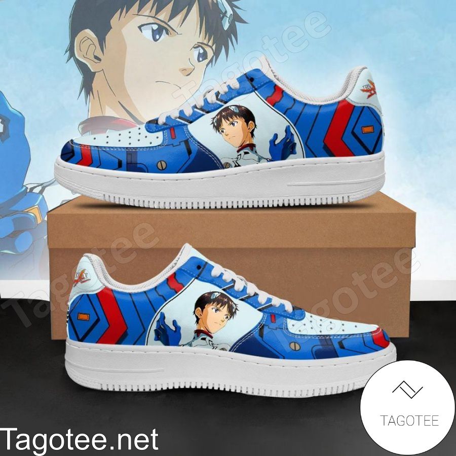 Evangelion Shinji Ikari Neon Genesis Evangelion Air Force Shoes
