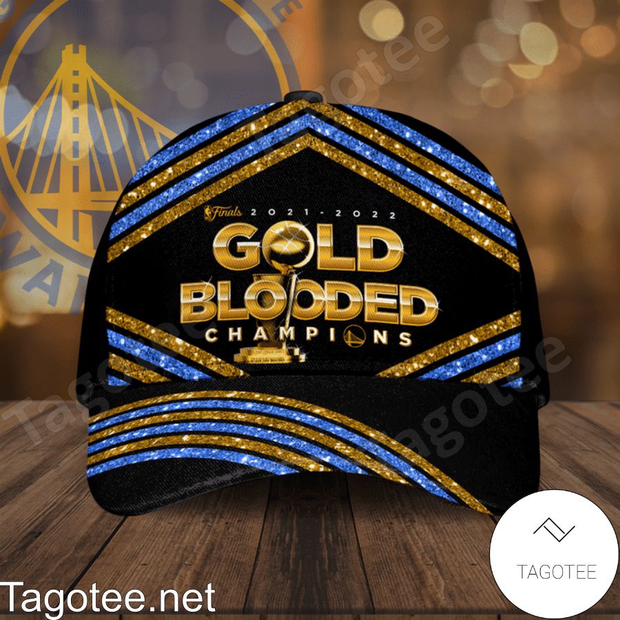 Finals 2021 2022 Gold Blooded Champions Glitter Stripes Cap