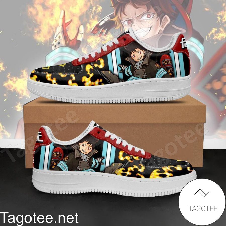 Fire Force Shinra Kusakabe Costume Anime Air Force Shoes