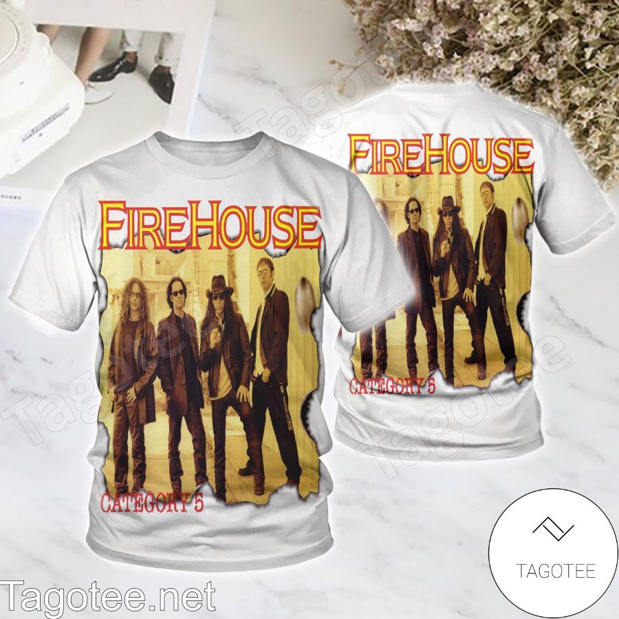 Firehouse Category 5 Album Cover Shirt