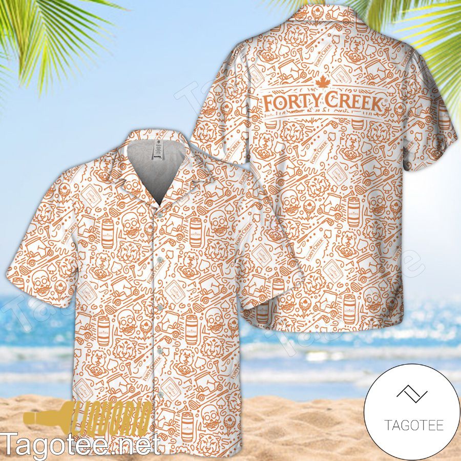 Forty Creek Doodle Art Hawaiian Shirt