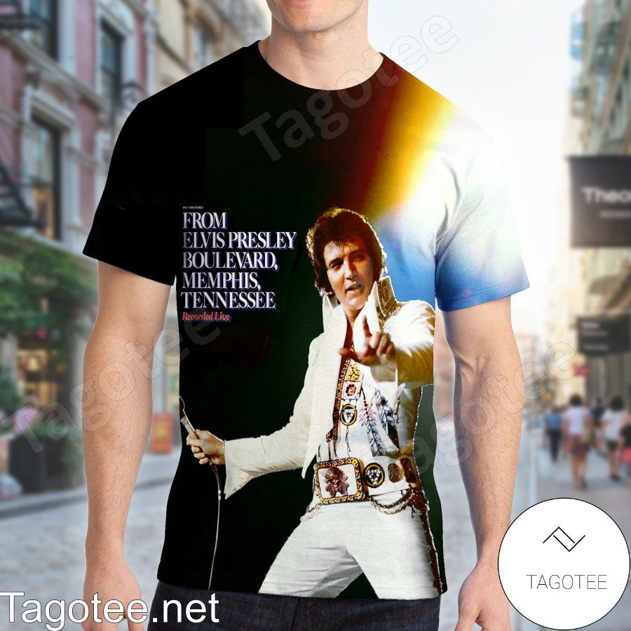 From Elvis Presley Boulevard, Memphis, Tennessee Album Cover Shirt