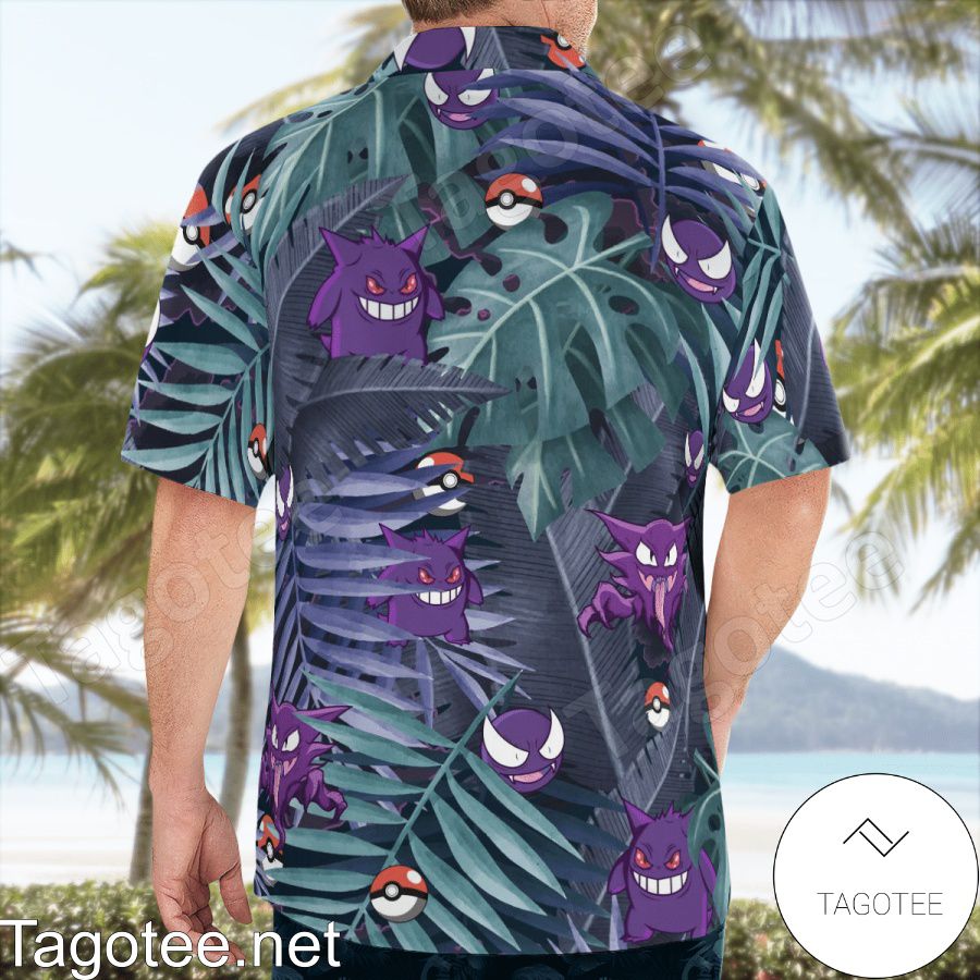 Gengar's Evolution Pokemon Hawaiian Shirt a