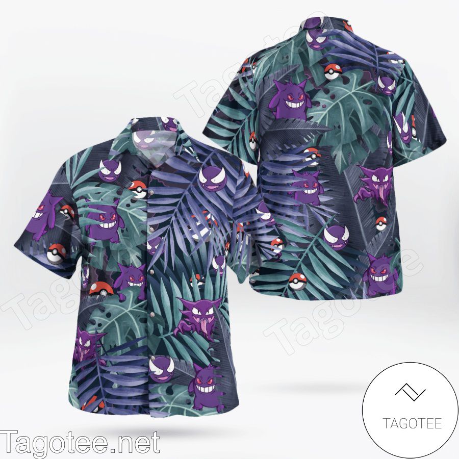 Gengar's Evolution Pokemon Hawaiian Shirt