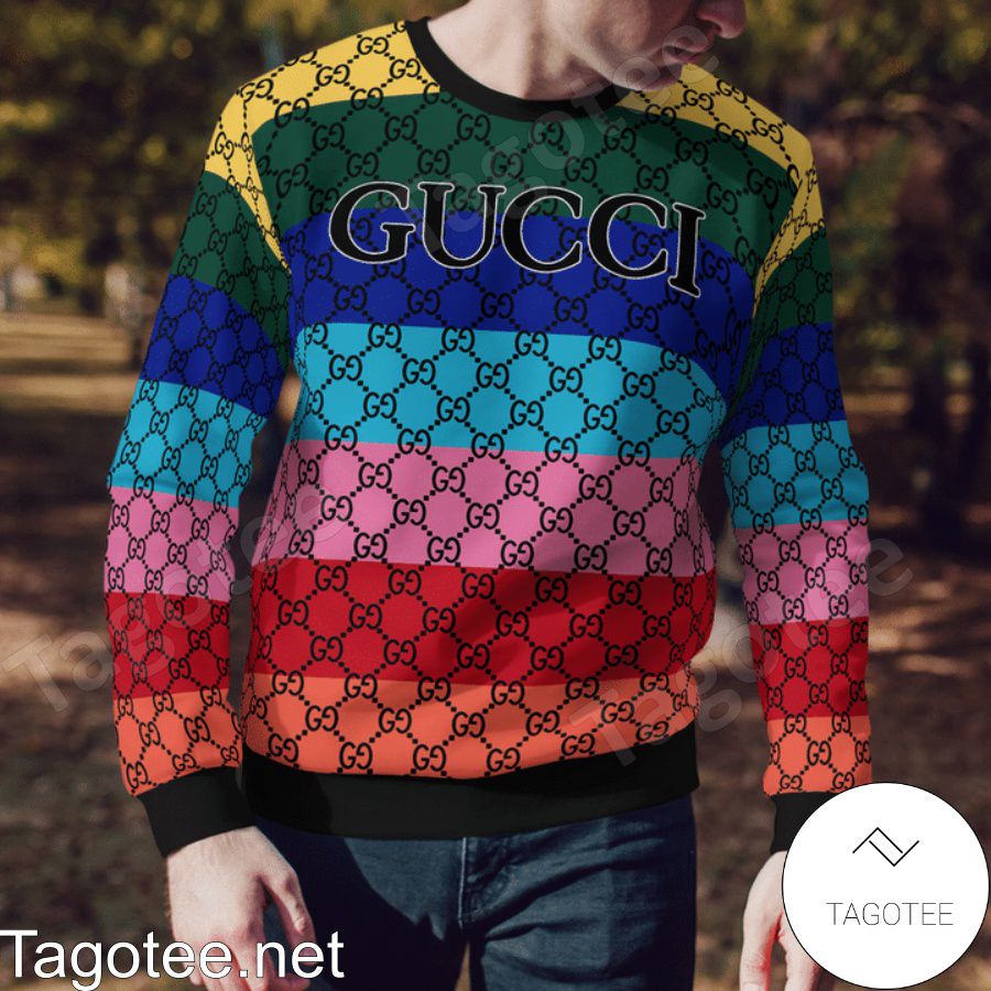 Gucci Multicolor Stripe Sweater a
