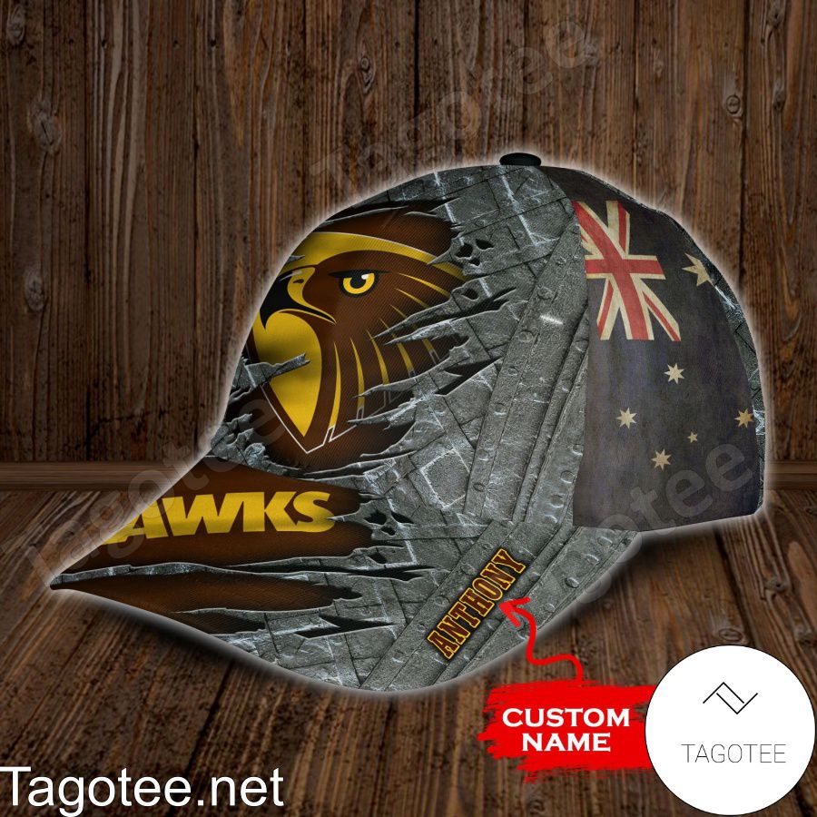 Hawthorn Hawks AFL Custom Name Personalized Cap b