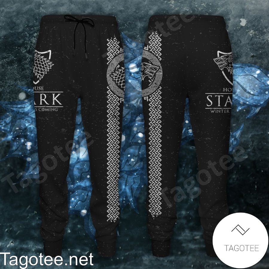 House Stark Winter Is Coming Game Of Thrones Black Pants a